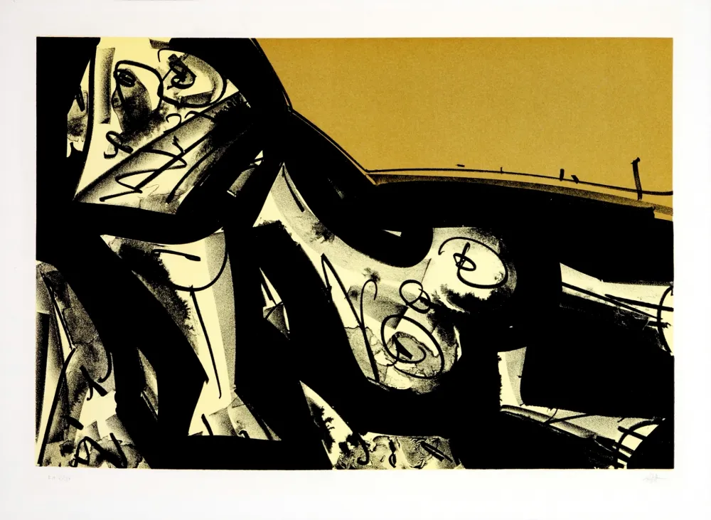 Lithografie Saura - Kafka - Tagebücher I