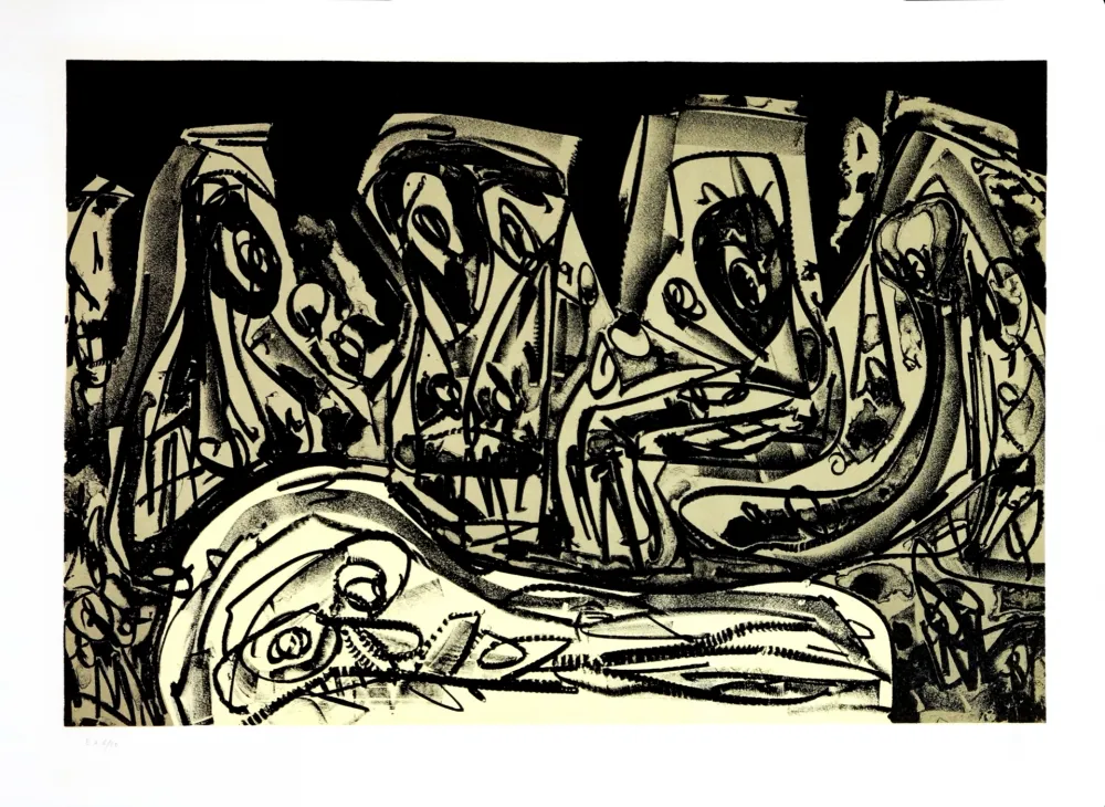 Lithografie Saura - Kafka - Tagebücher II