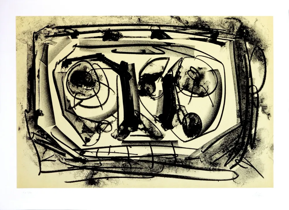 Lithografie Saura - Kafka - Tagebücher III