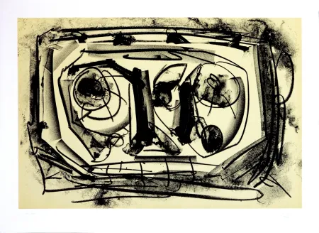 Lithografie Saura - Kafka - Tagebücher III