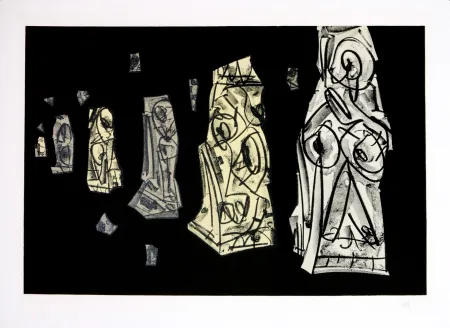 Lithografie Saura - Kafka - Tagebücher VIII