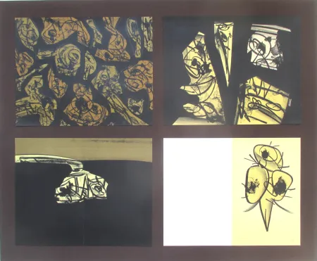 Lithografie Saura - L'enfer et les fleurs