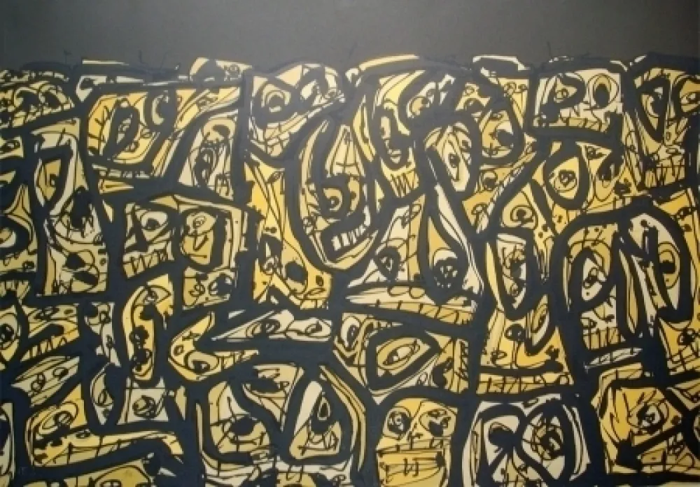 Lithografie Saura - Les Gens