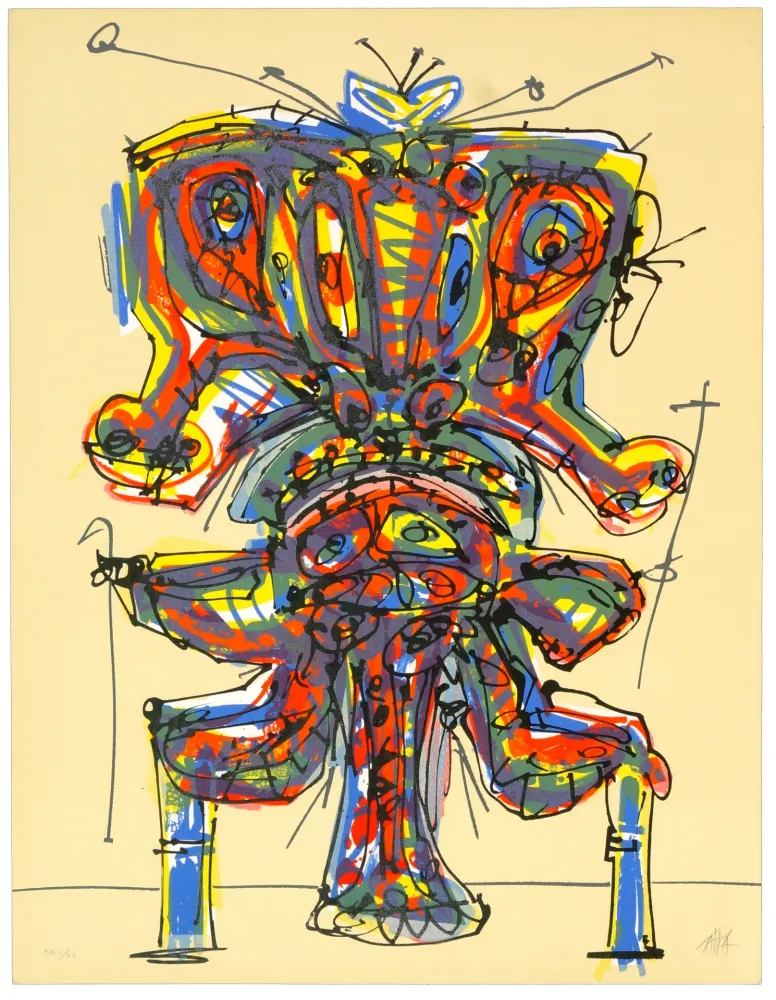 Lithografie Saura - Mendigo