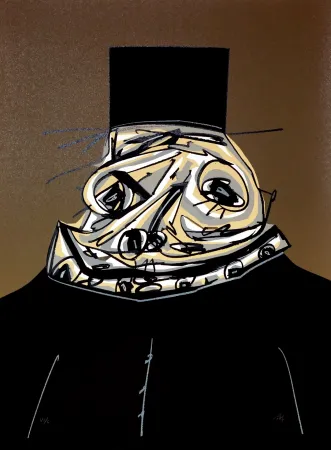 Lithografie Saura - Philippe II,  Une chaire d'ombre