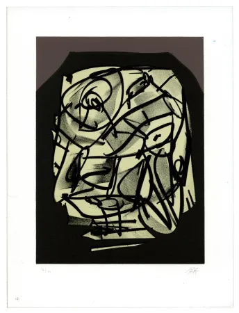 Lithografie Saura - Portrait VI