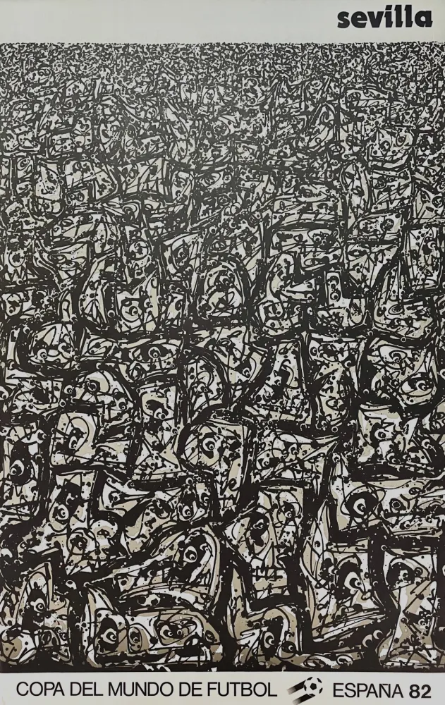 Poster Saura - Sevilla - Copa del Mundo de futbol