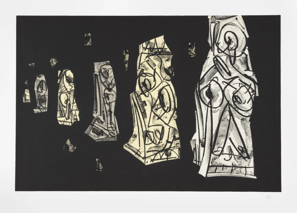 Lithografie Saura - Tagebücher Kafka 2