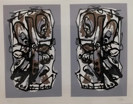 Lithografie Saura - Visages