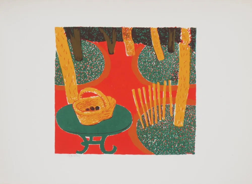 Lithografie Savin  - Le Jardin