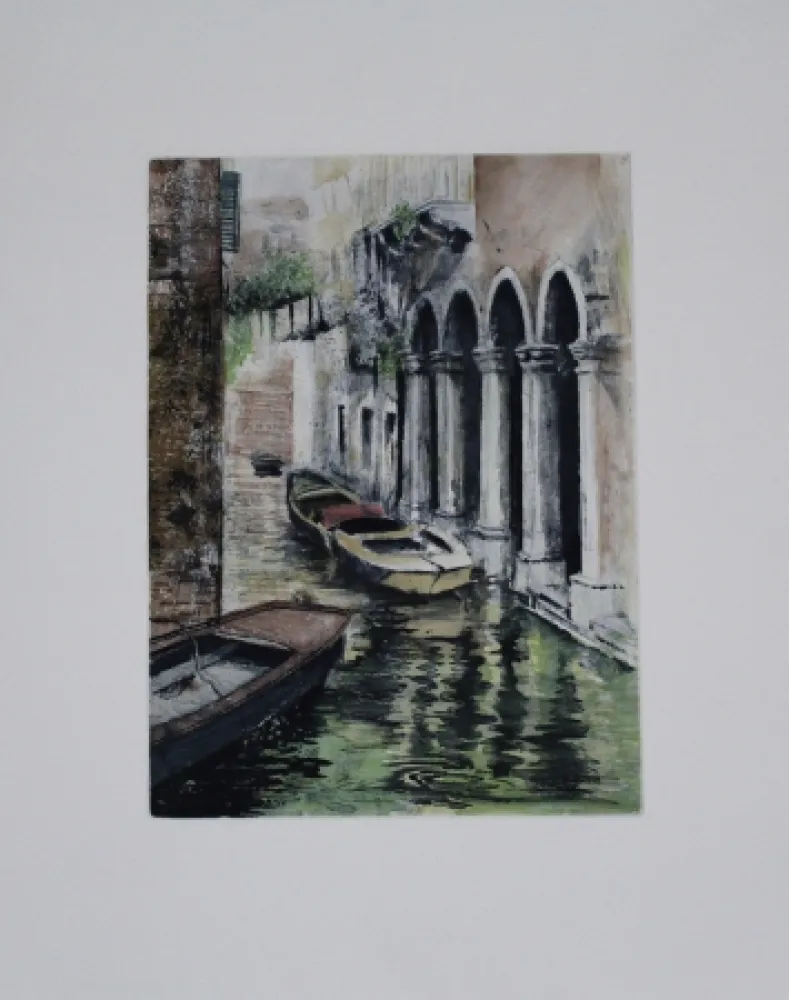 Ets En Aquatint Schibli - Venedig / Venice
