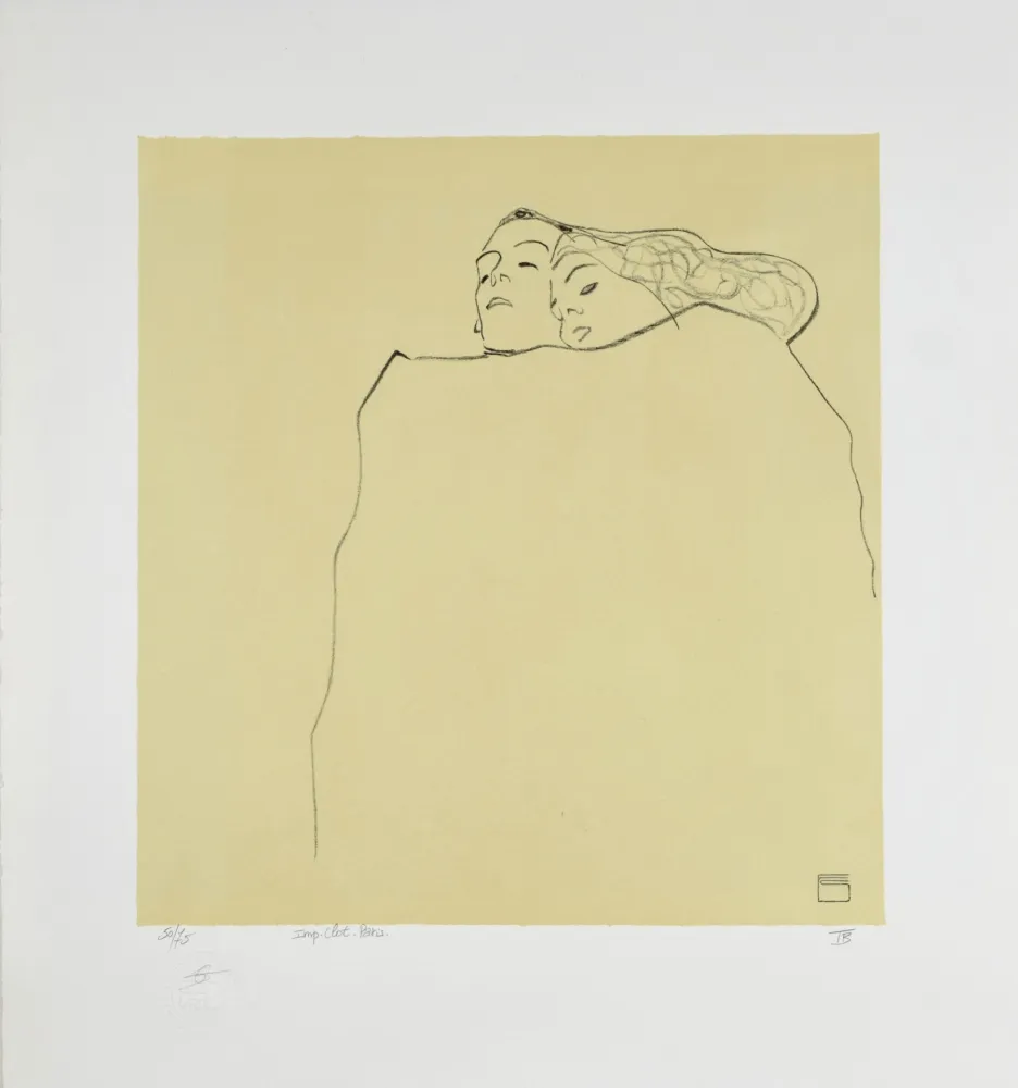 Lithografie Schiele - Couple Endormi, 1909 | Sleeping Couple, 1909
