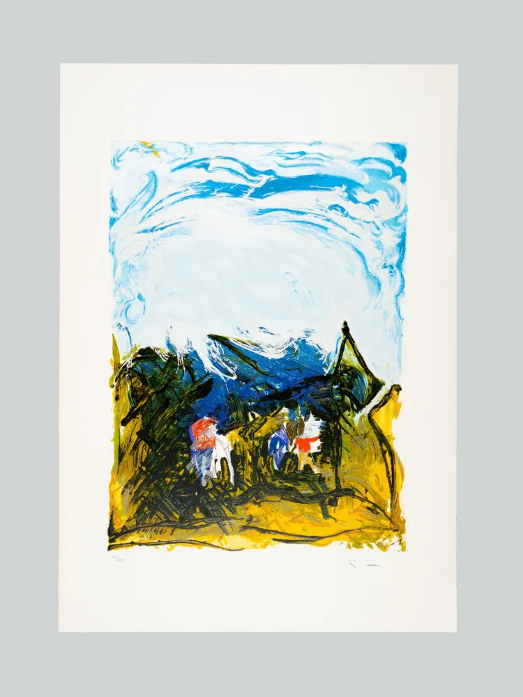 Zeefdruk Schifano - Area aperta