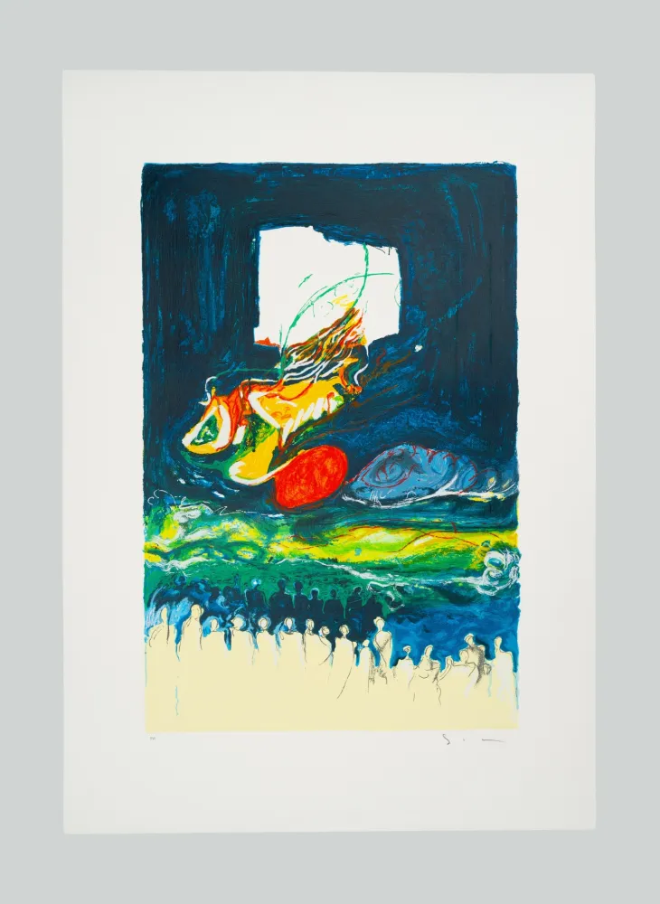 Zeefdruk Schifano - Buio inquinato