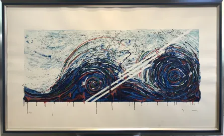 Zeefdruk Schifano - Onda neonata