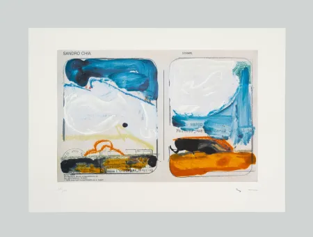 Zeefdruk Schifano - Veduta interrotta