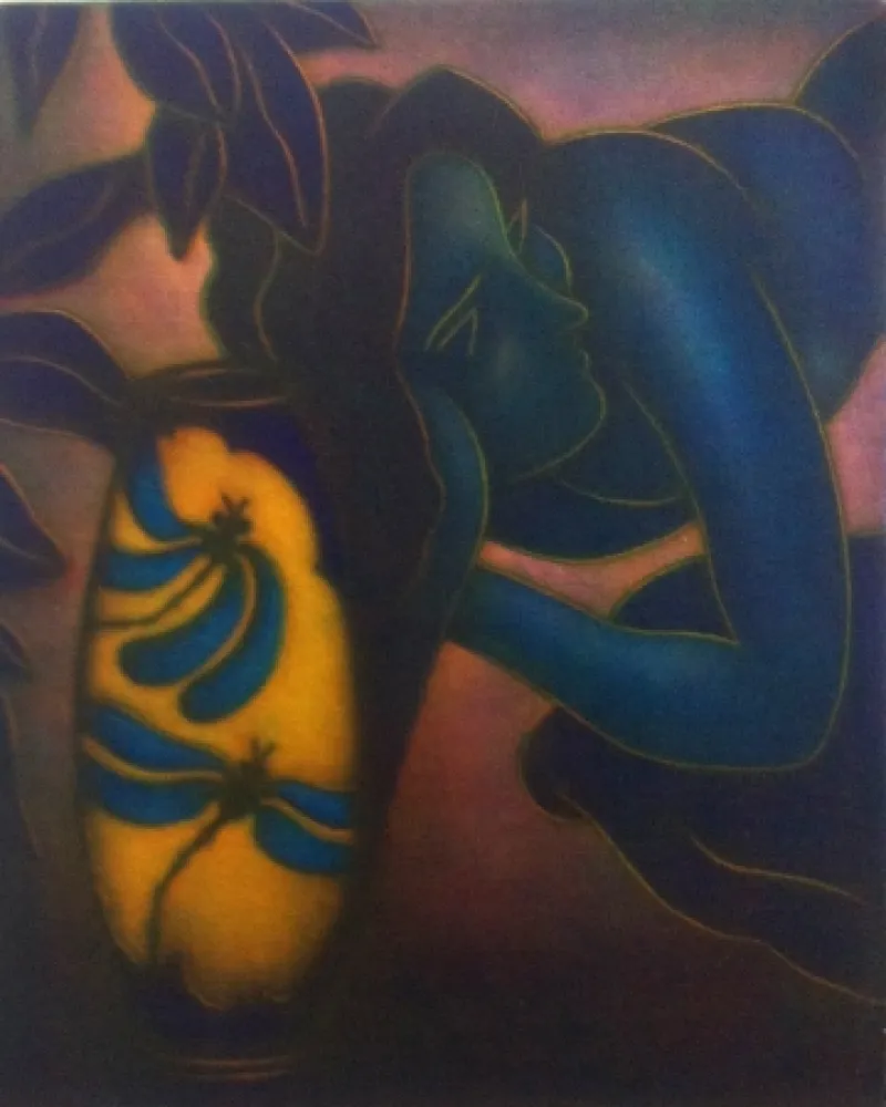 Mezzotint Schkolnyk -  Hommage à Gauguin