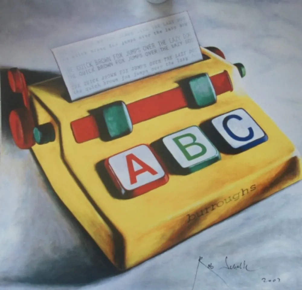 Zeefdruk Scholte - Analfabeet