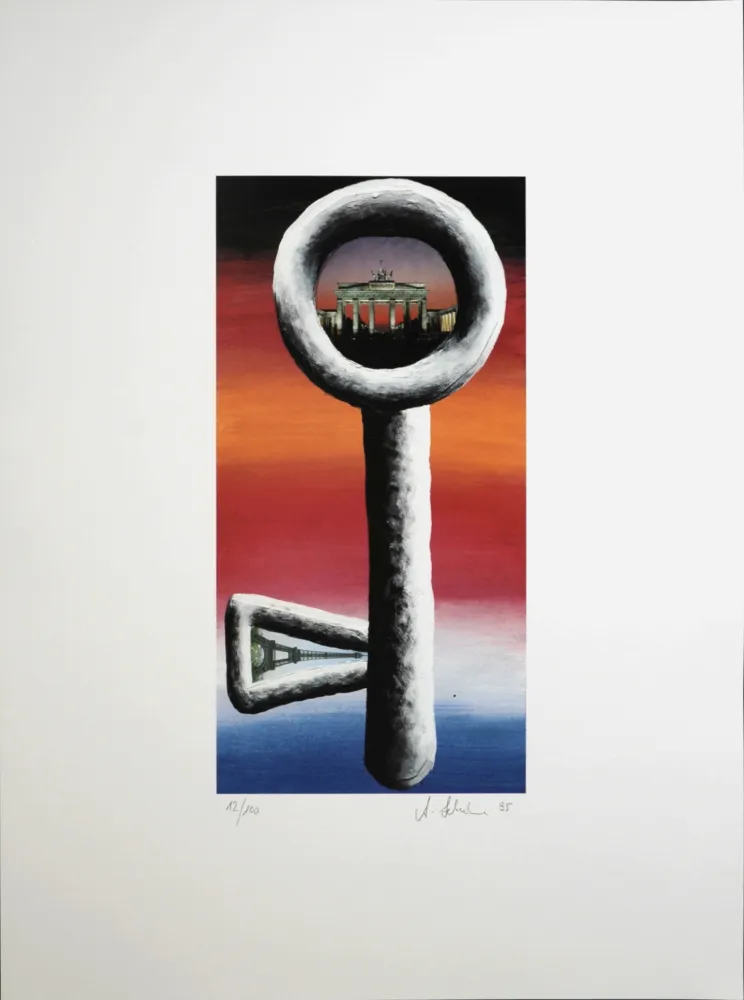 Lithografie Schulze - La Clef, 1995 - Hand-signed!