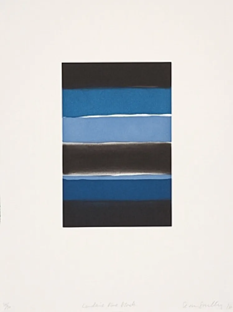 Ets En Aquatint Scully - Landline Blue Black