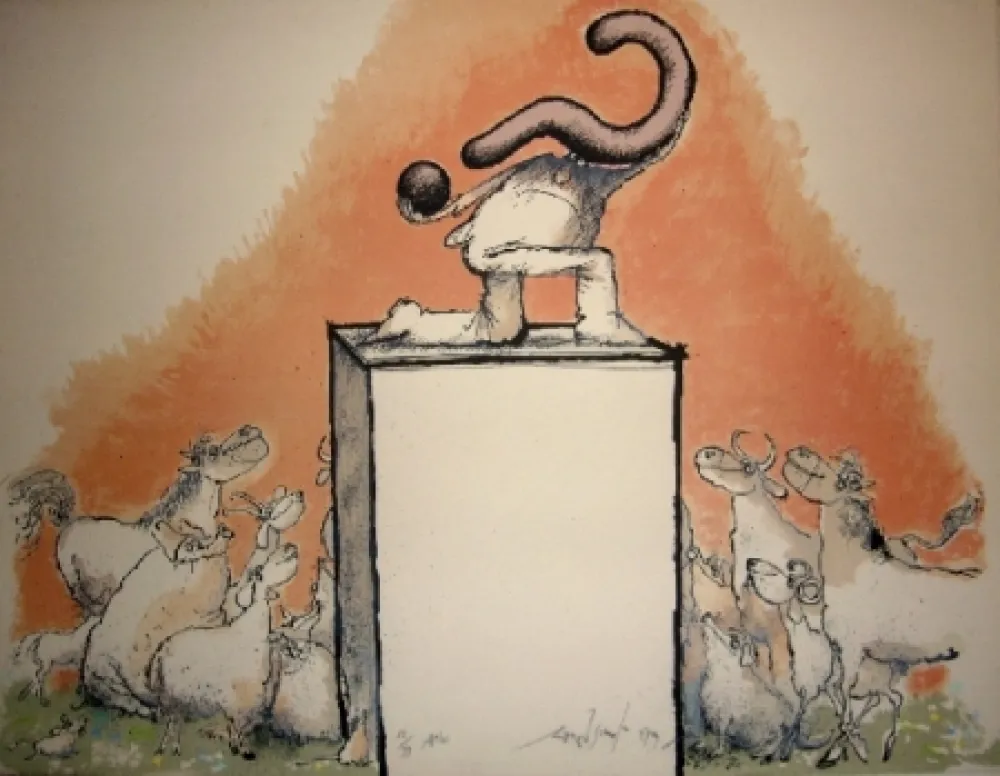 Lithografie Searle - Atlas