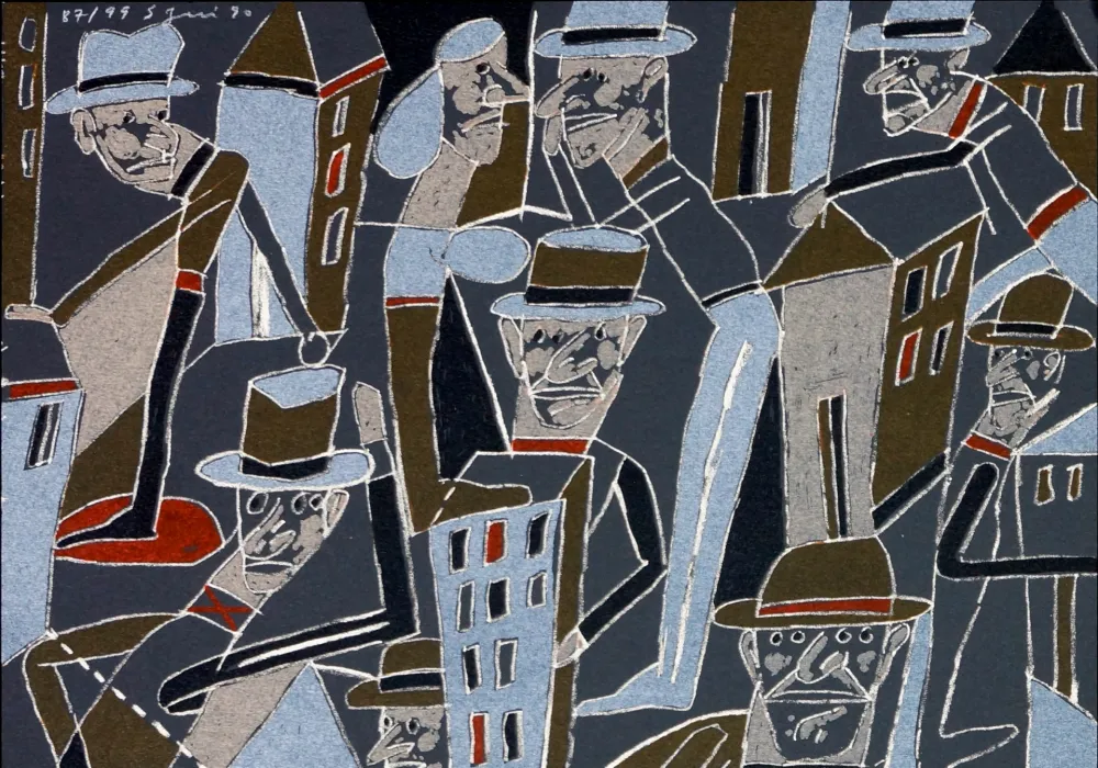 Lithografie Segui - Le froid bleu des contre nuits 5