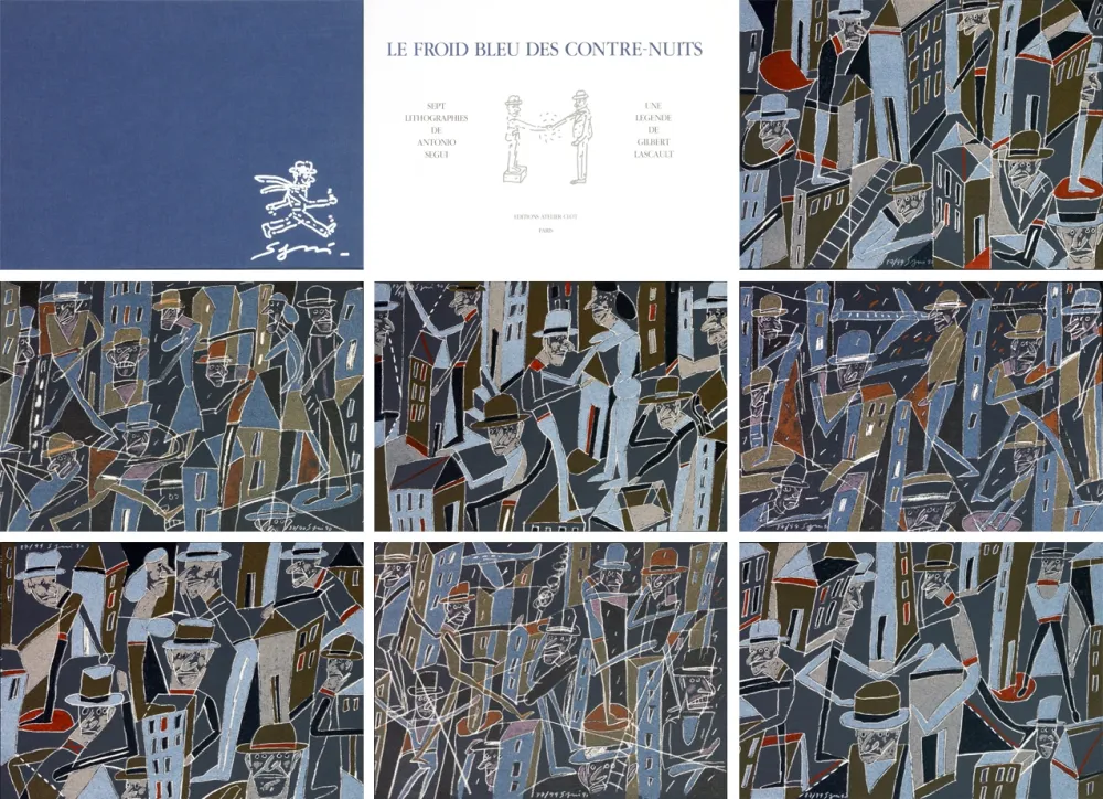 Lithografie Segui - Le froid bleu des contre nuits 7