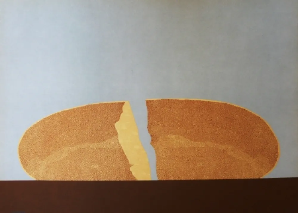 Lithografie Serrano - Pan en azul