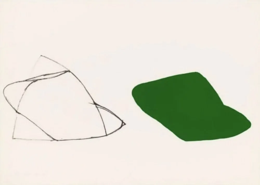 Lithografie Shapiro - Untitled (Double Green)