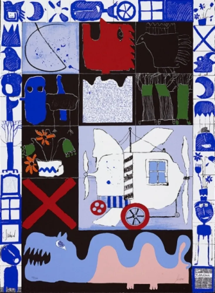 Zeefdruk Silvain - Vol de nuit