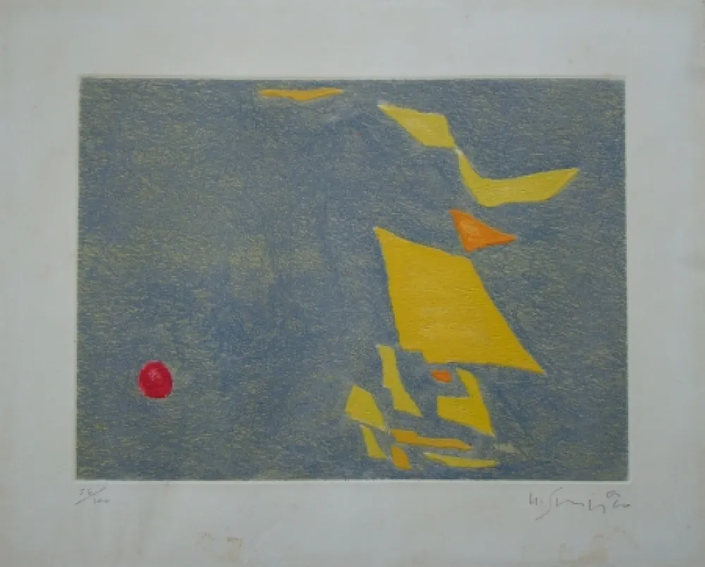 Ets En Aquatint Singier - Composition