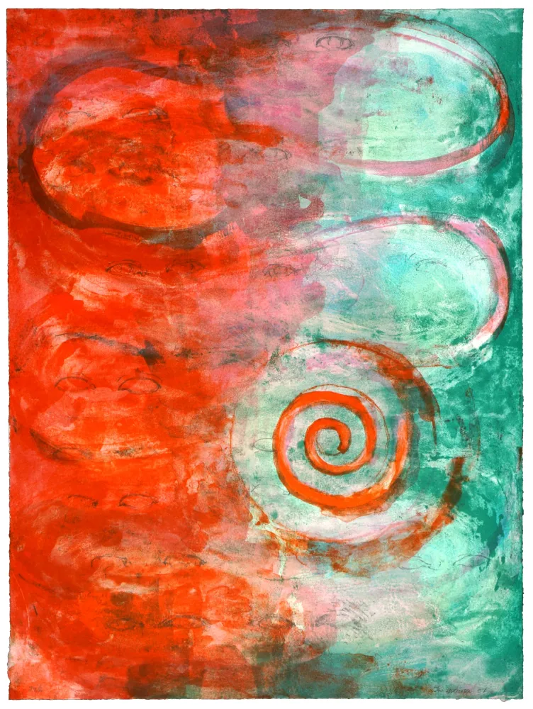 Lithografie Siversten - Circle in a spiral