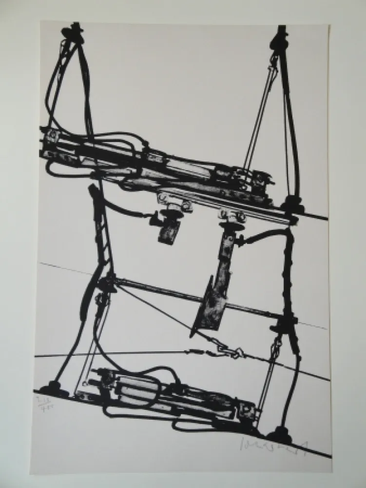 Lithografie Sonderborg - Tram de Bâle