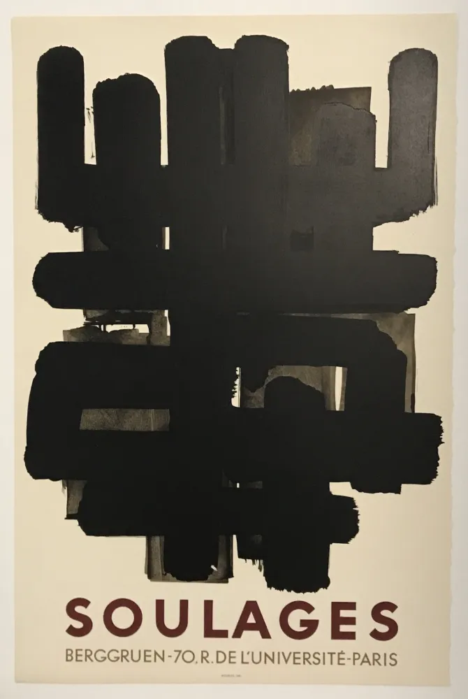 Lithografie Soulages - Berggruen (Lithograph No. 3)