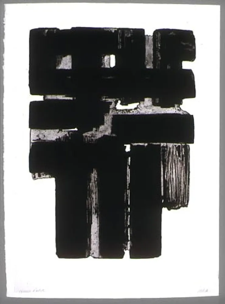 Ets En Aquatint Soulages - Eau forte n° X b
