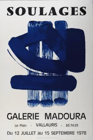 Lithografie Soulages - Galerie Madoura 1978 - Very scarce!