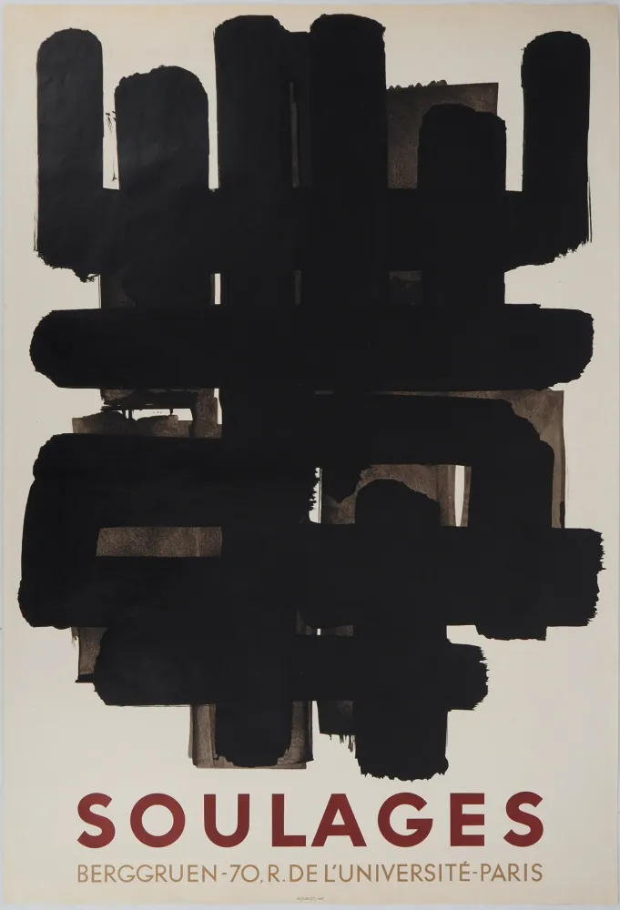 Lithografie Soulages - Lithographie n°3