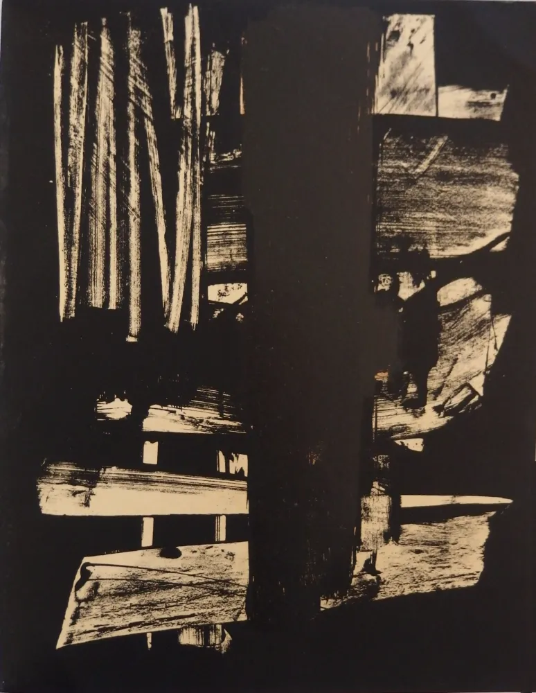 Lithografie Soulages - Lithographie n°9