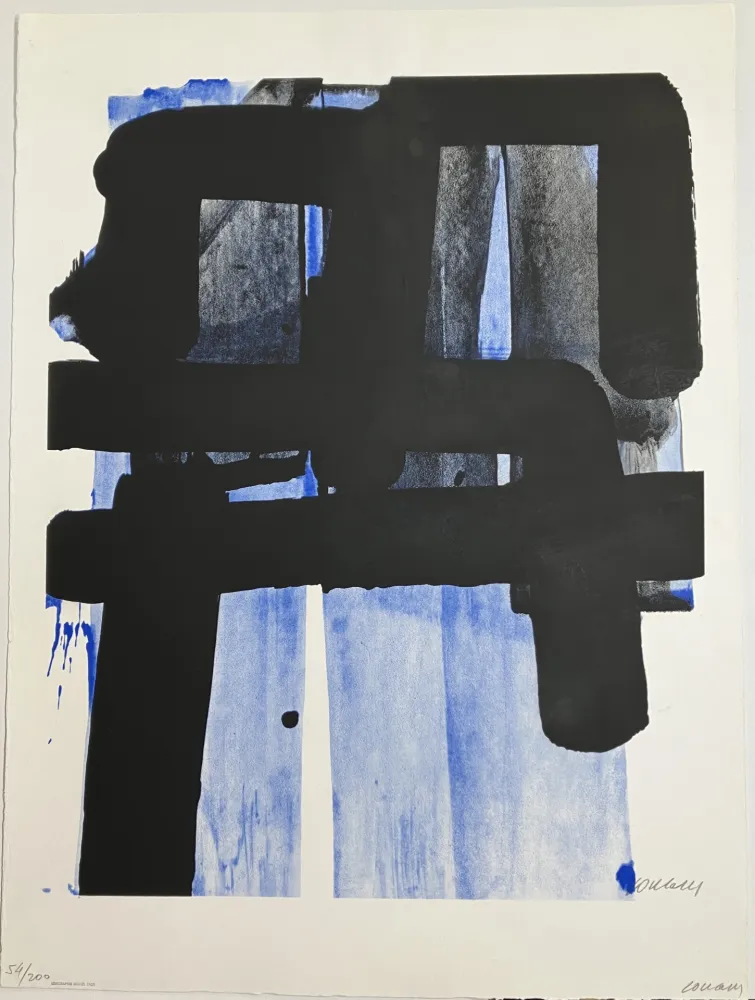 Zeefdruk Soulages - Sérigraphie n°2, 1973