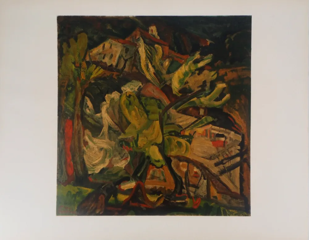 Lithografie Soutine - Colline à Cagnes sur Mer
