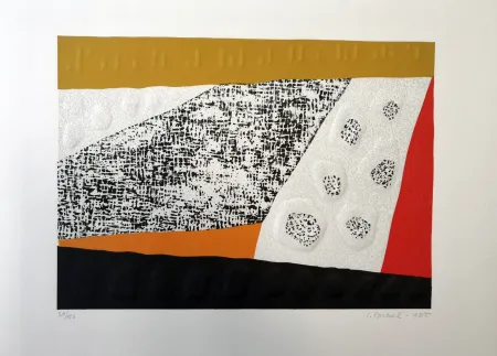 Houtsnede Spacal - Tra i sassi del Carso