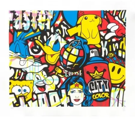 Lithografie Speedy Graphito - HEROÏC COLOR