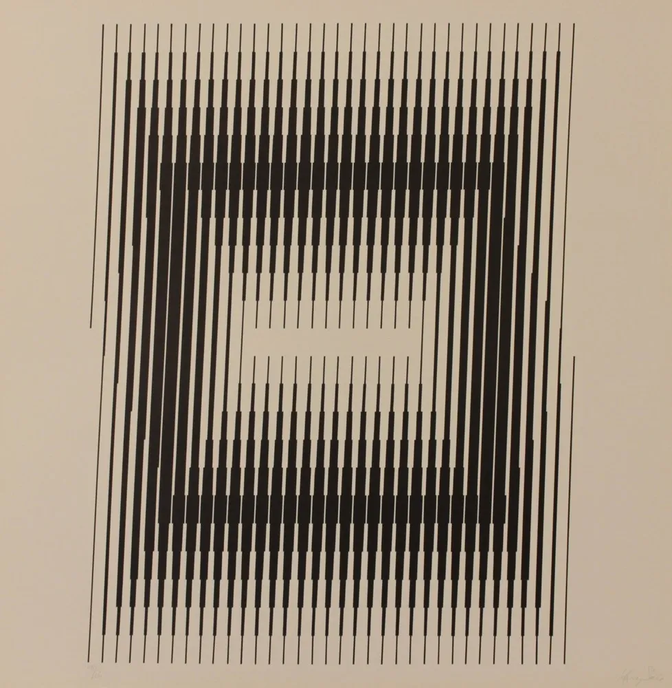 Lithografie Steele - GESTALT II 2 - EXACTA FROM CONSTRUCTIVISM TO SYSTEMATIC ART 1918-1985