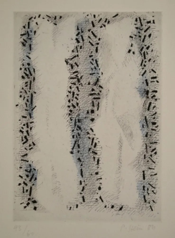 Ets En Aquatint Stein - Verhüllt