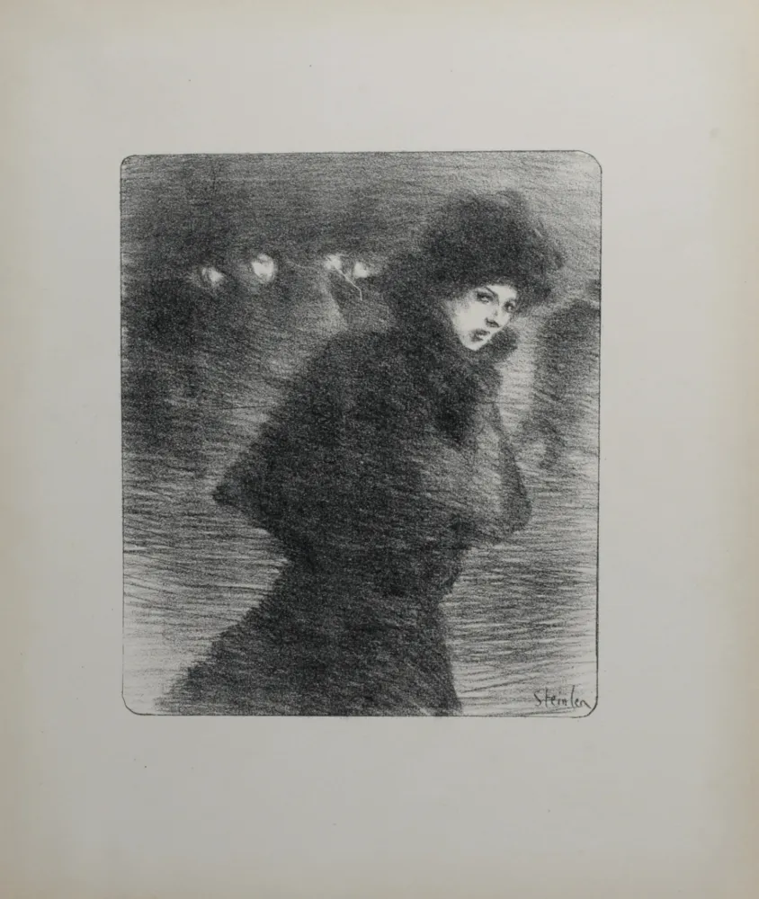Lithografie Steinlen - Une femme qui passe, 1896