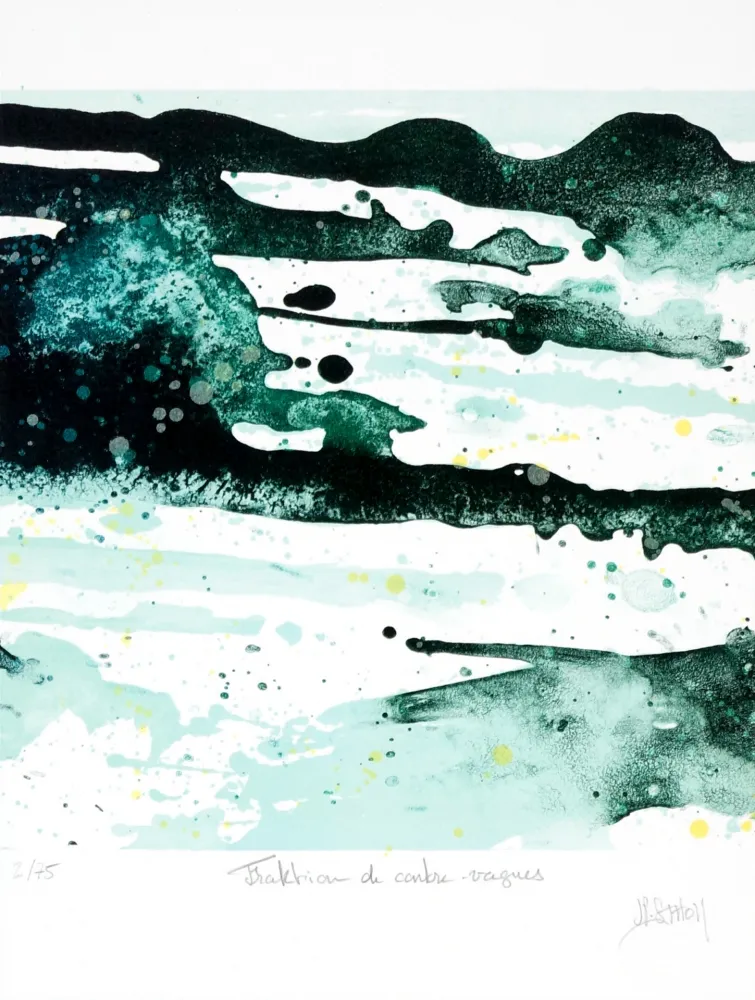 Lithografie Stholl - Fraktion de contre vagues