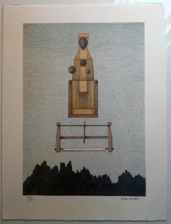 Lithografie Subirachs - Verge de Montserrat