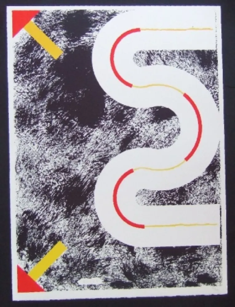 Lithografie Sugai - Le cerf volant