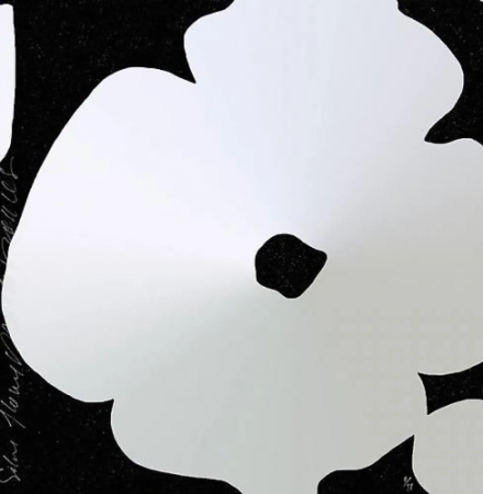 Zeefdruk Sultan - Silver Flowers