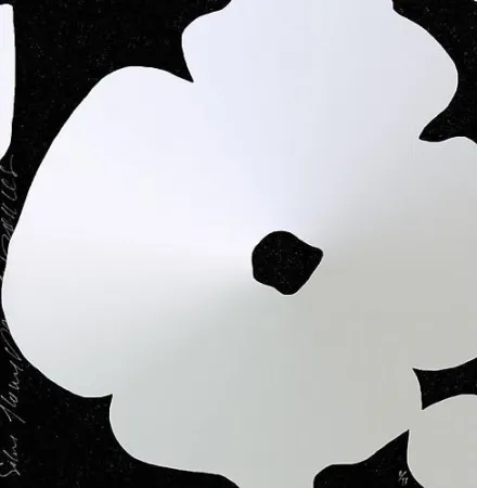 Zeefdruk Sultan - Silver Flowers